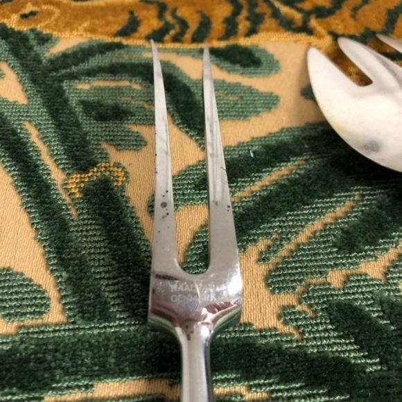 101+g Sterling Silver “Saint Jerne” aka Stars Serving Utensils Set E Dragsted - Picture 3 of 8